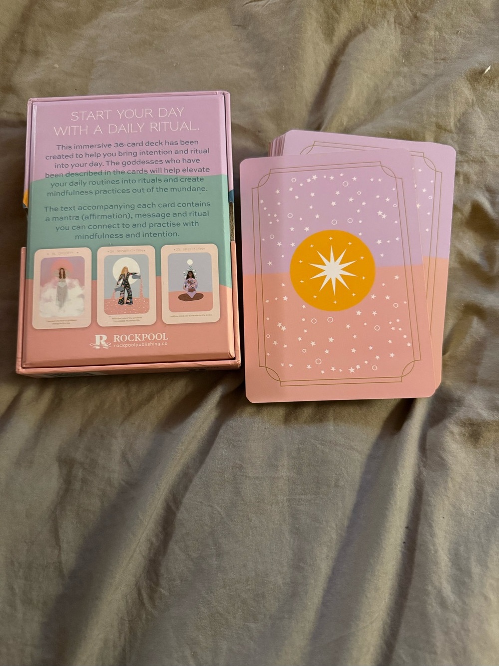 Daily Rituals Oracle Card Deck - Pink Illustration - Picture 2 of 2